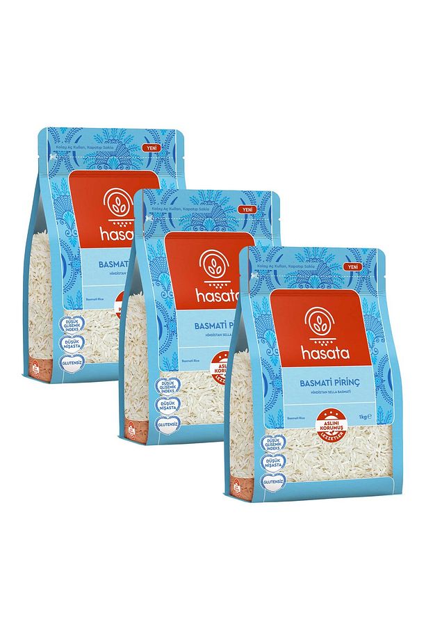 Basmati Pirinç 1 kg x 3 Adet - 1