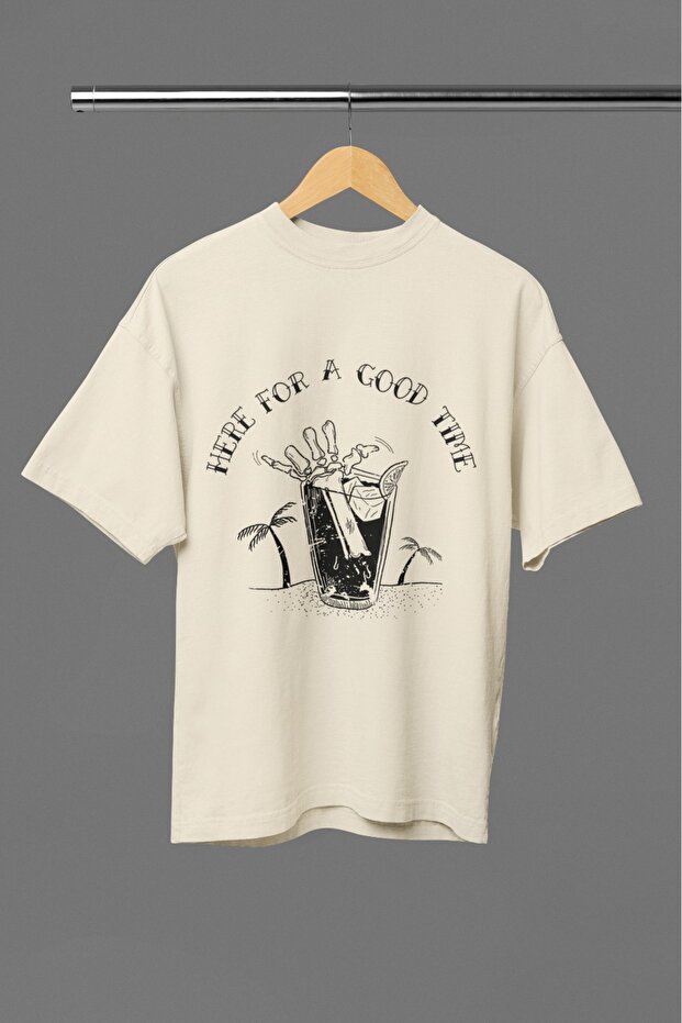 Transfer Printed Round Neck Short Sleeve T-Shirt for Men/Women Fun