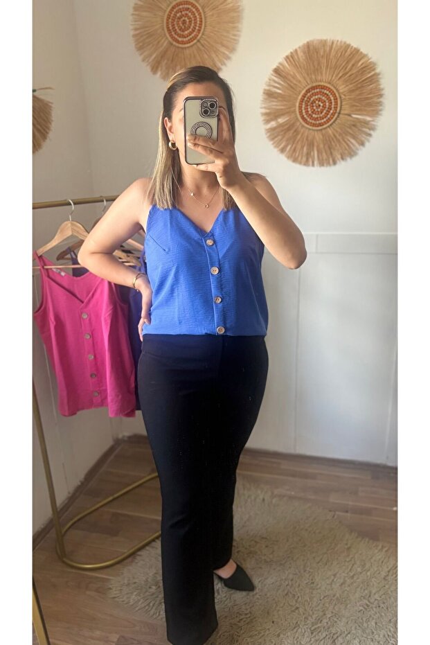 Ayrobın Askılı Bluz - 2