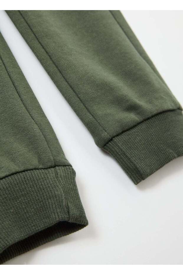 بنطال رياضي من الصوف مع جيوب ورباط - 3