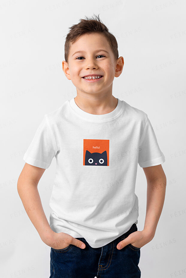 Kids Tshirt - Hello Cat