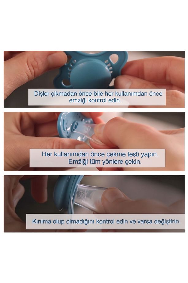 Orijinal Emzik 2'li Set I Sterilize Kutuda I 6-16 Aylık I Timsah/Balık - 7