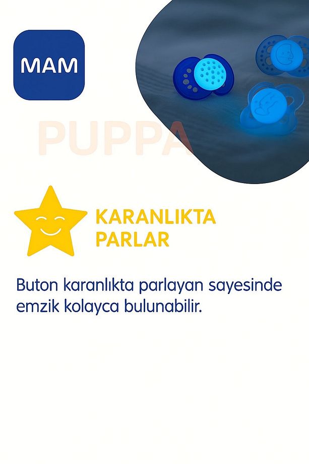 Orijinal Day&Night Emzik 2'li Set I Sterilize Kutuda I 16+ Aylık I UzayGemisi/Yıldızlar - 2