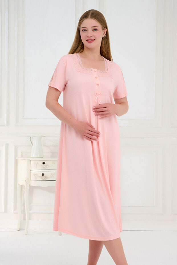 Lace Maternity Nightgown