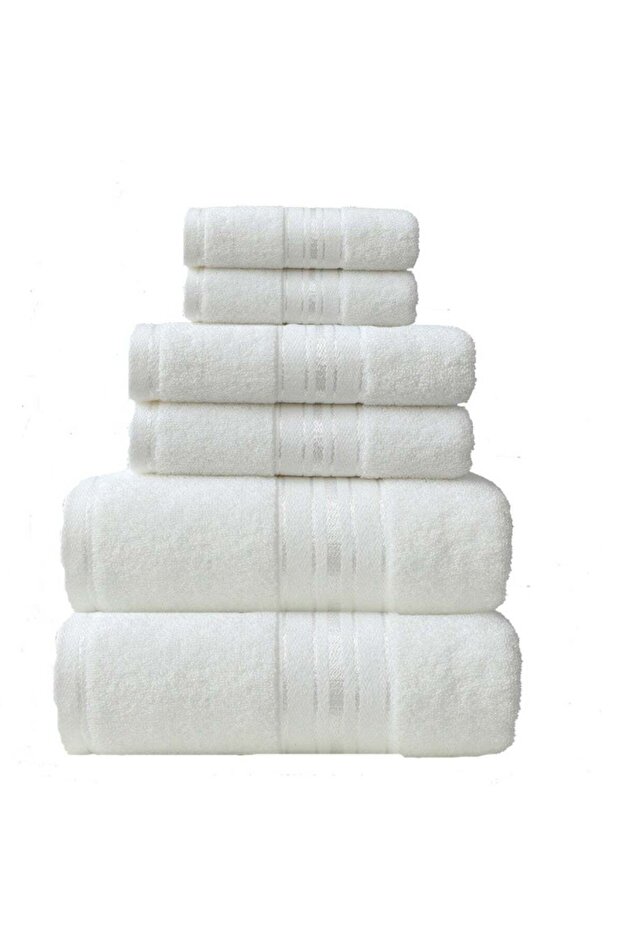 8-Piece Cotton Towel Set White