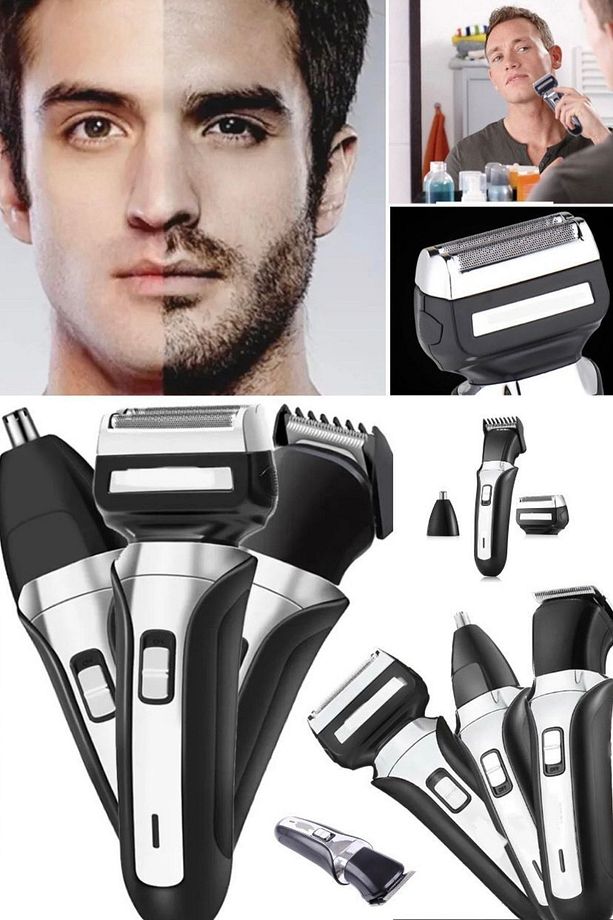 Üç Başlıklı USB Şarjlı Erkek Bakım Tıraş Makinesi - 1