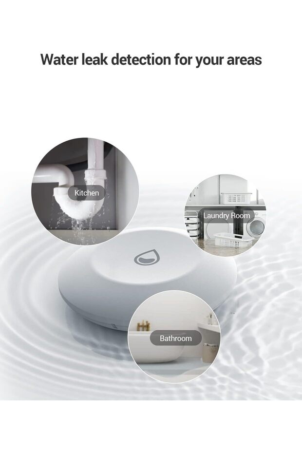 كاشف تسرب المياه اللاسلكي T10C Zigbee لنظام إنذار التشغيل الآلي للمنزل للاستخدام مع بوابة A3 - 3
