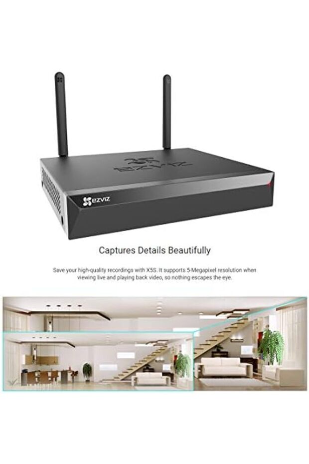 X5S-4W Wireless Network Video Recorder (NVR) with HDMI/VGA Output, Supports Up to 4 Wi-Fi Cameras - 2