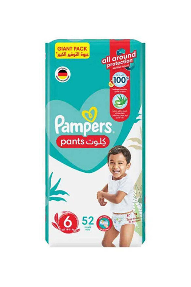 PAPMPERS 6 PANT 52S