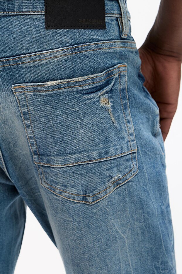 Yırtık skinny jean - 3