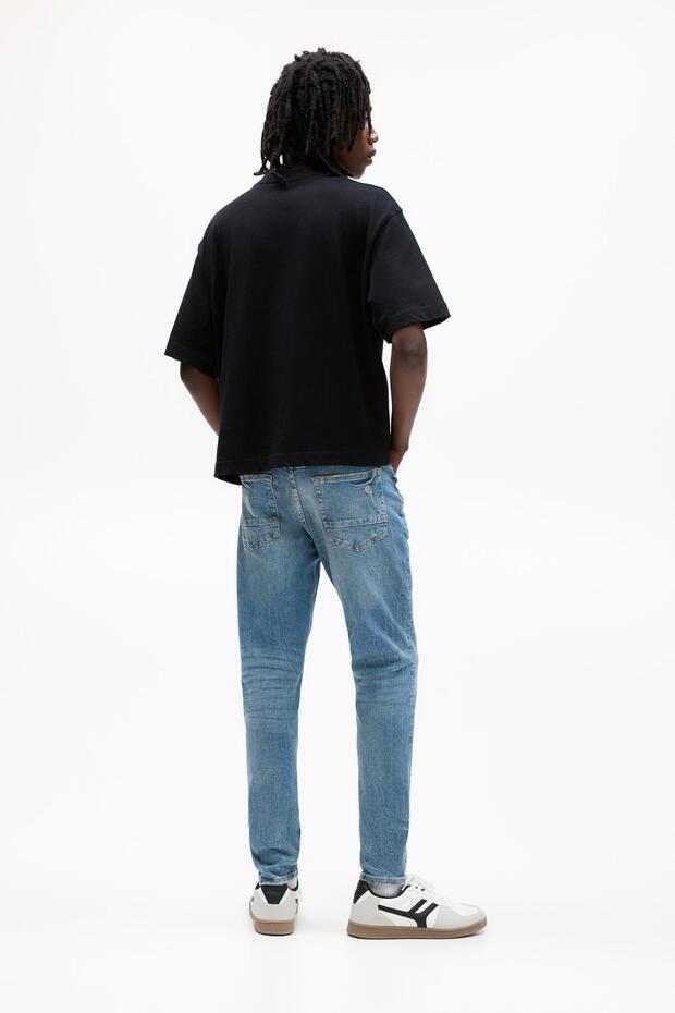 Yırtık skinny jean - 4