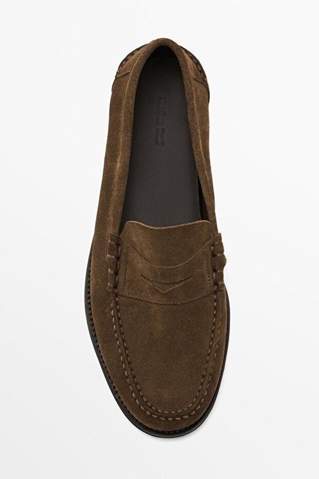 Bantlı kalın süet makosen - 3