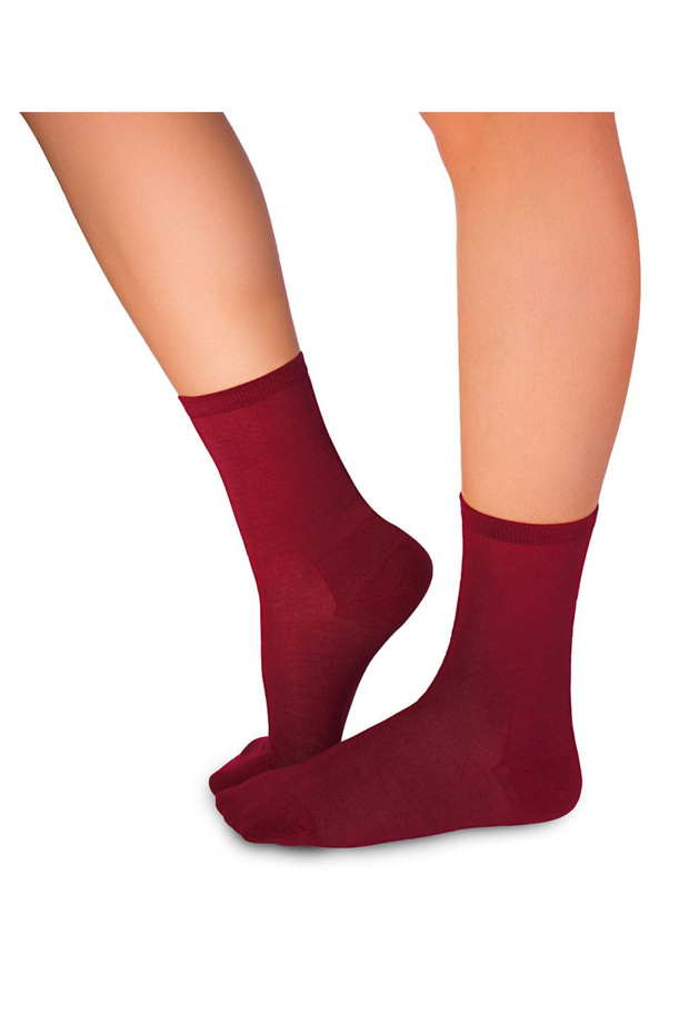 Basic Bamboo Socks Bordeaux - 2