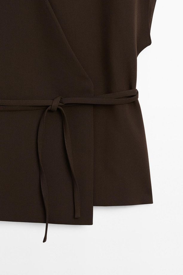 Bağcıklı kruvaze kimono - 7