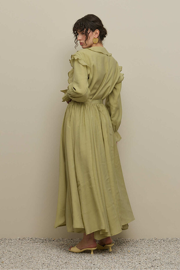 Çok Parçalı Maxi Etek Mint - 5