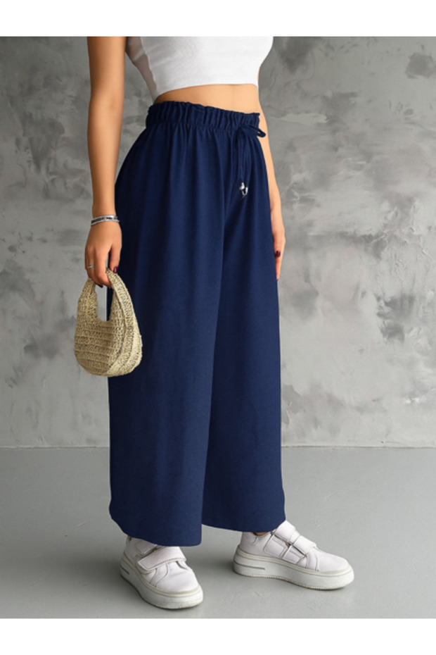 Relaxed Fit Tiril Tiril Standard Size 38-48 Size Range Casual Loose Fit Ayrobin Pants with Elastic Waist - 2