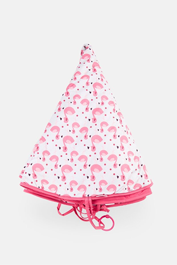 Round Flamingo Pattern Play Mat, Multicolor