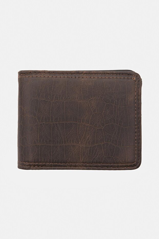 Eskitilmiş suni deri cüzdan - 1