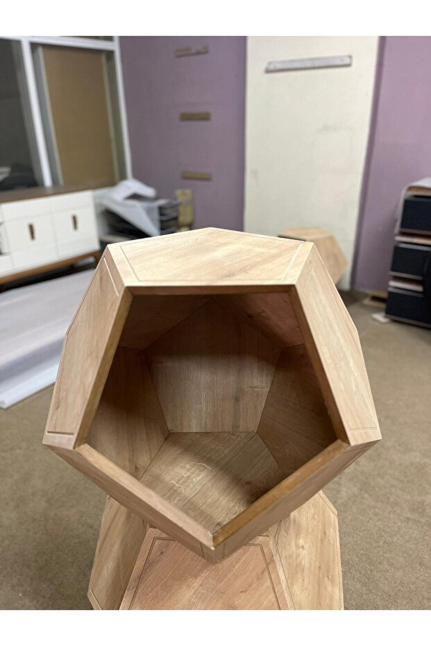 DOĞAL AHŞAP YAN SEHPA - 1