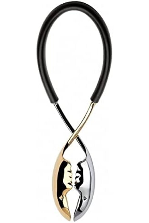 Kiss Salad Tongs - Gold & Black