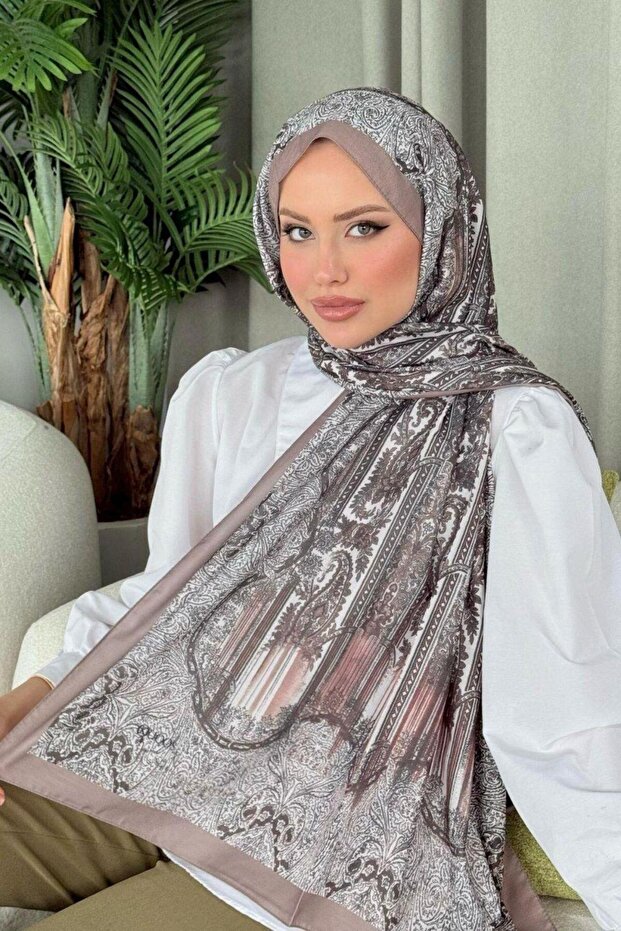 شال نمط سود من فرو المنك - 2