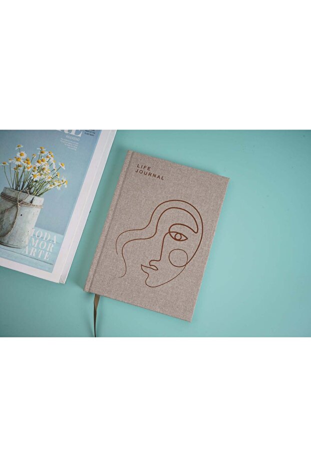 دفتر ملاحظات مقوى ذو غلاف قماشي - 1