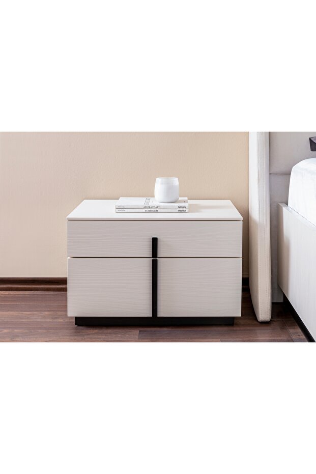 LİNE KOMODİN, BEYAZ - 1