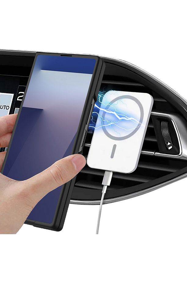 Samsung Galaxy Z Fold 7 Kılıf Magsafe Wireless Şarj Destekli Renkli Pc Sert Premium Kıpta Kapak - 6