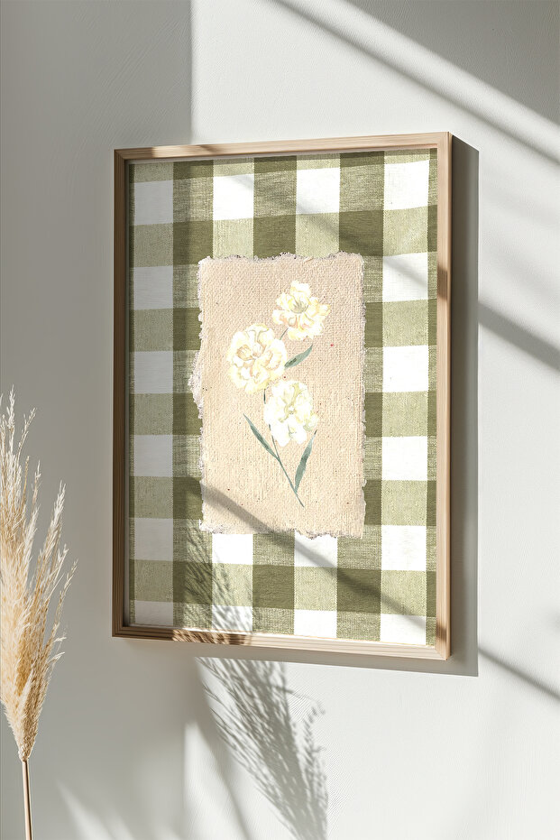 One Piece Real Raw Wood Framed Painting - Model 18