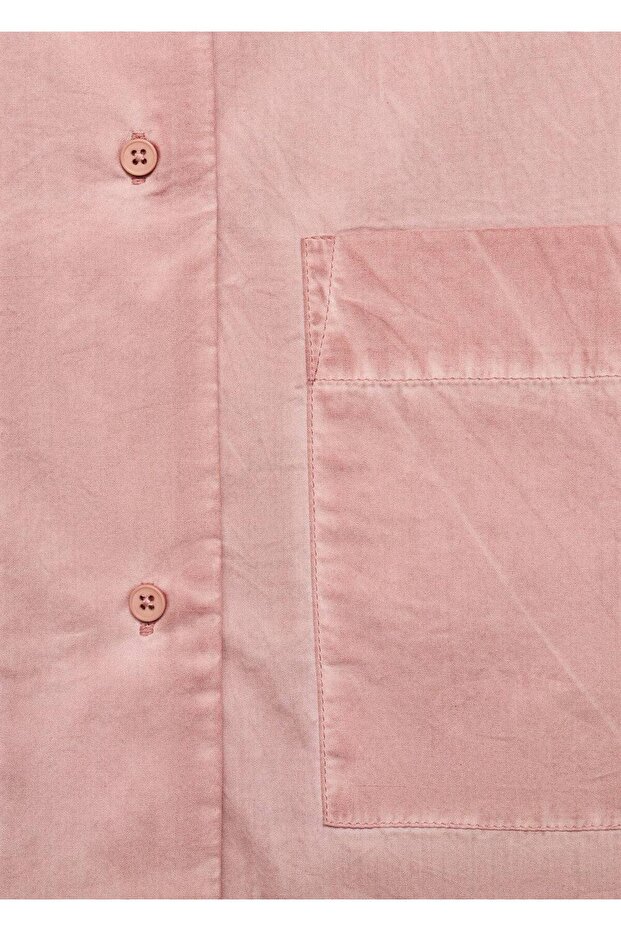 Garment dyed pamuklu gömlek - 5