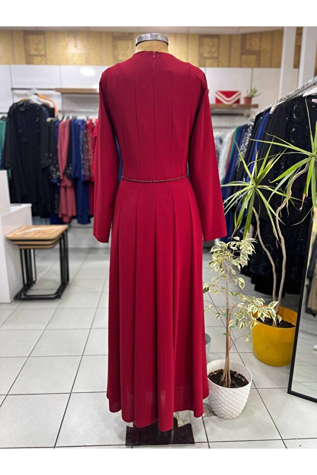 Parçalı Kloş Elbise - 3