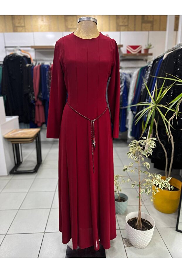 Parçalı Kloş Elbise - 2