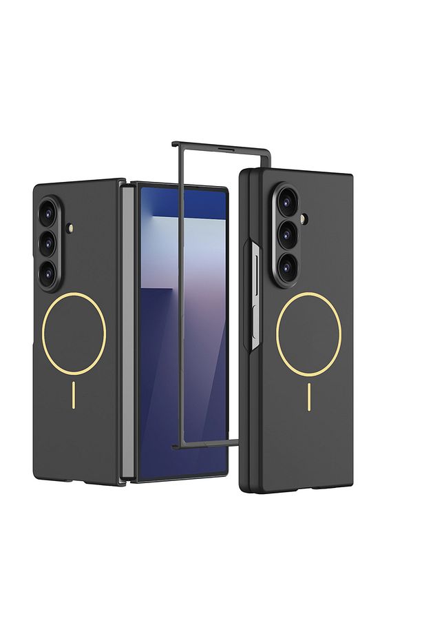 Samsung Galaxy Z Fold 7 Kılıf Magsafe Wireless Şarj Destekli Renkli Pc Sert Premium Kıpta Kapak - 1