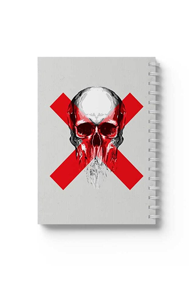 دفتر ملاحظات حلزوني مع غلافين أمامي وخلفي صلبين بتصميم Danger