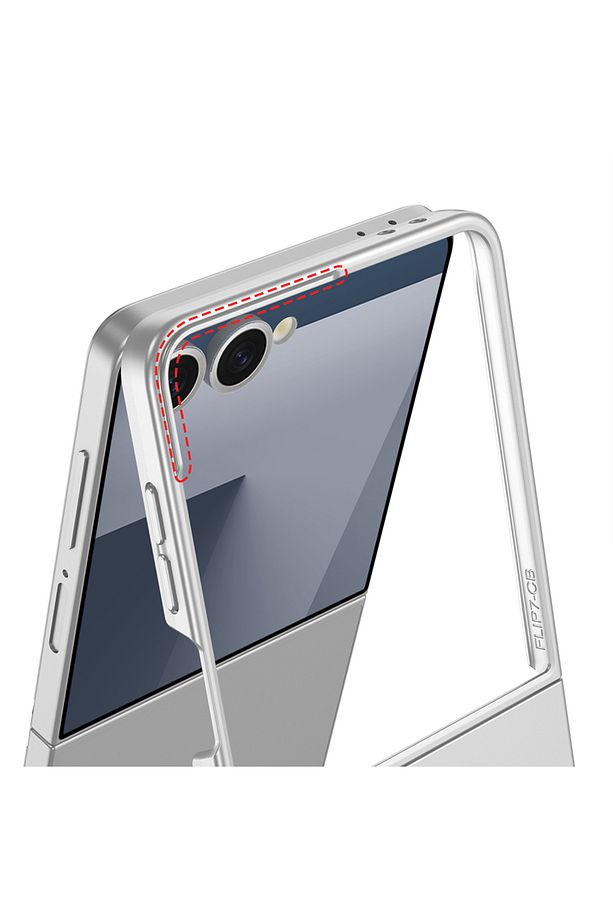 Samsung Galaxy Z Flip 7 Kılıf Ultra İnce Renkli Sert Kıpta Kapak Mat Parmak izi Yapmaz Katlanabilir - 4
