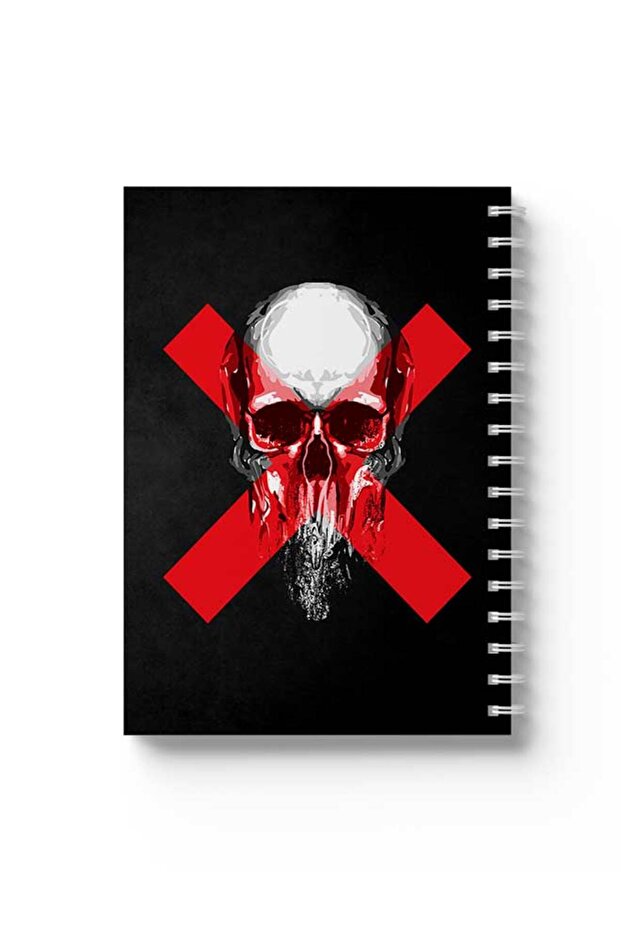 دفتر ملاحظات حلزوني مع غلافين أمامي وخلفي صلبين بتصميم Danger
