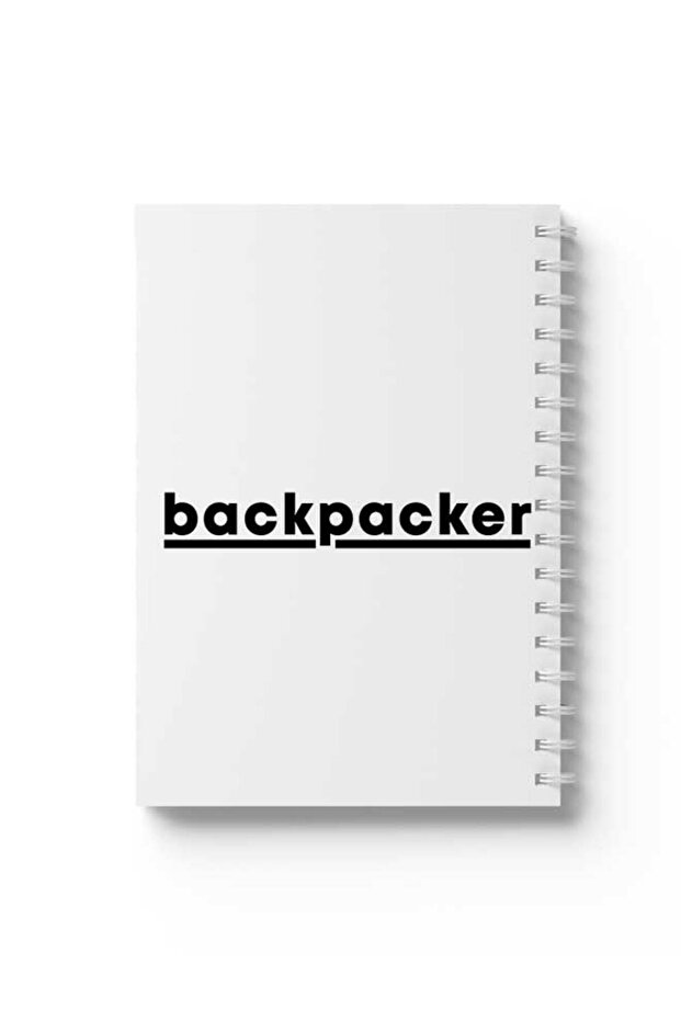 دفتر ملاحظات حلزوني مع غلافين أمامي وخلفي صلبين بتصميم BackPacker