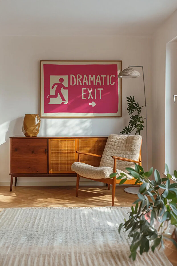 Tek Parça Gerçek Ham Ahşap Çerçeveli Tablo - Model 2 - 1