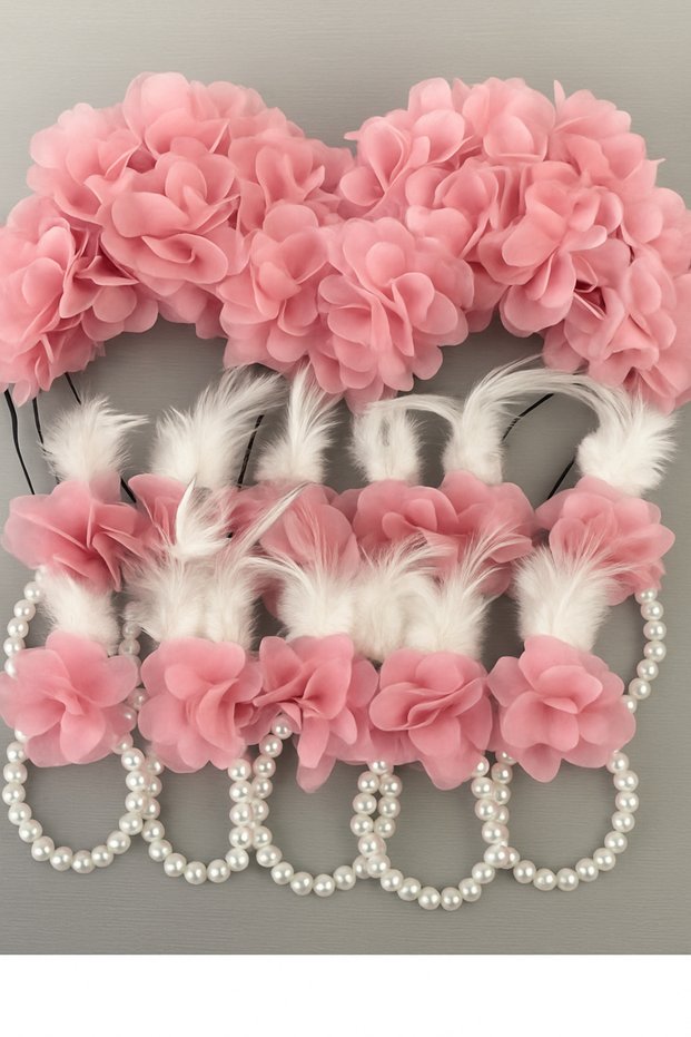 Henna Night,Bridesmaid Bracelet and Bridesmaid Crown,Bachelorette Party, 10 Bracelets, 10 Crowns Bride Set