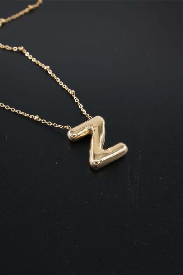 Women's 316 L Stainless Steel Balloon Letter Necklace Z