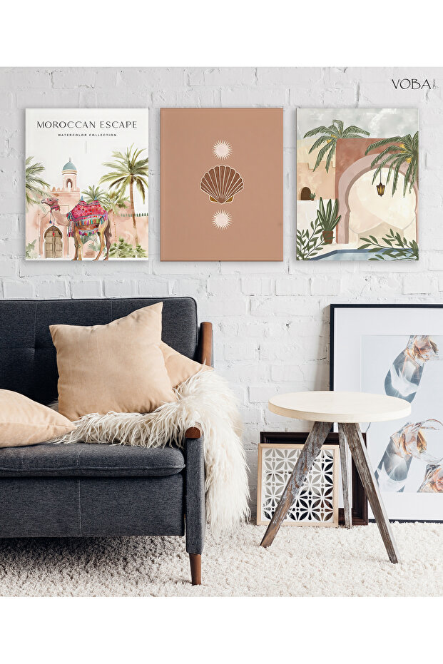 3 PIECE DECORATIVE MDF TABLE - 1