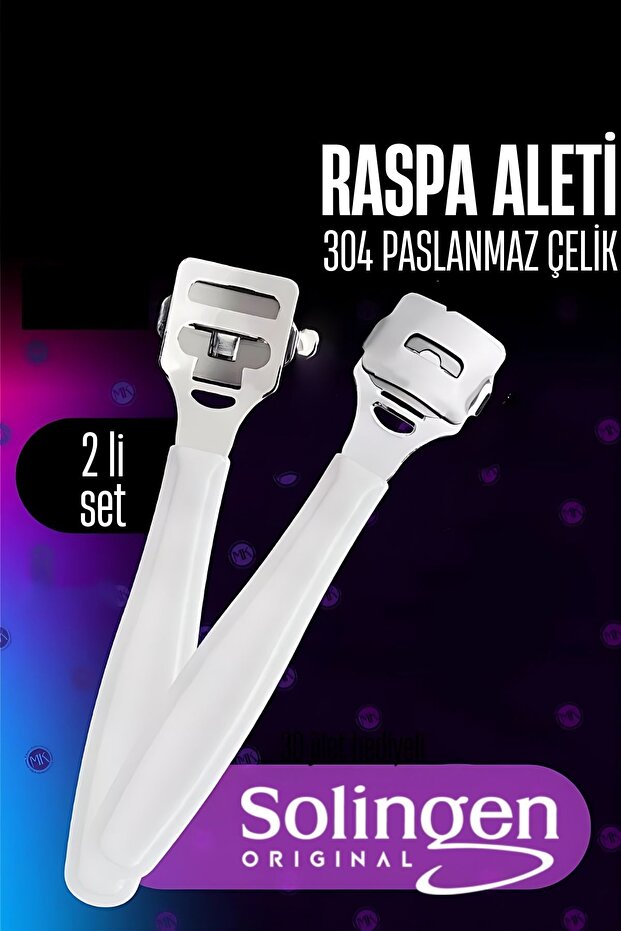 Raspa Aleti - Jiletli Ayak Topuk Törpüsü 2 adet Solingen Profesyonel 721900 - 1