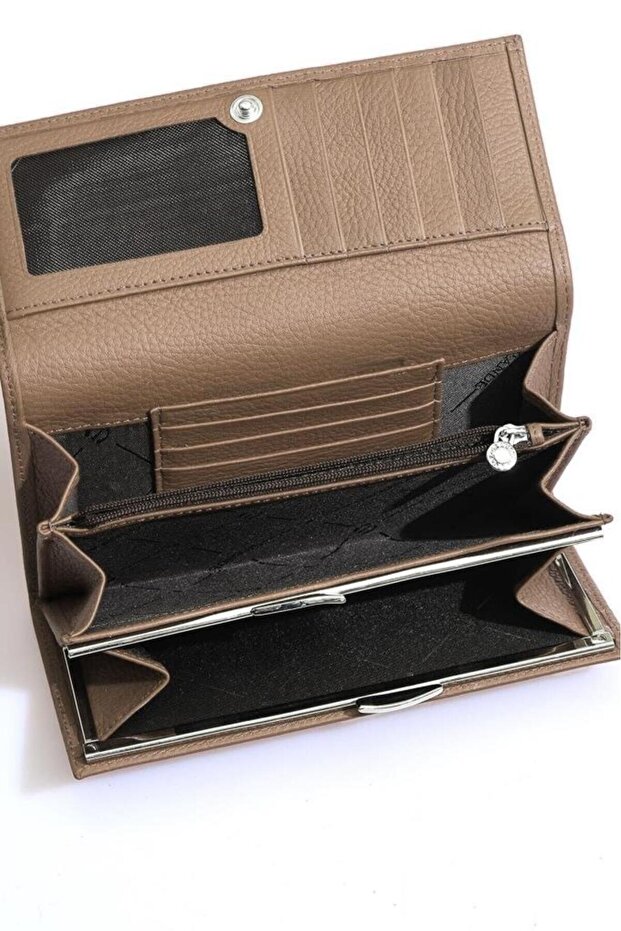 Hakiki Deri Kadın Cüzdan Biscuit 2771 - 3