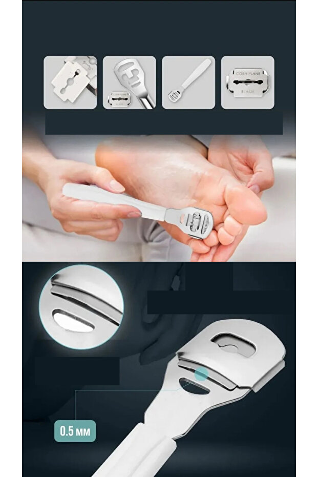 Raspa Aleti - Jiletli Ayak Topuk Törpüsü 2 adet Solingen Profesyonel 721900 - 4