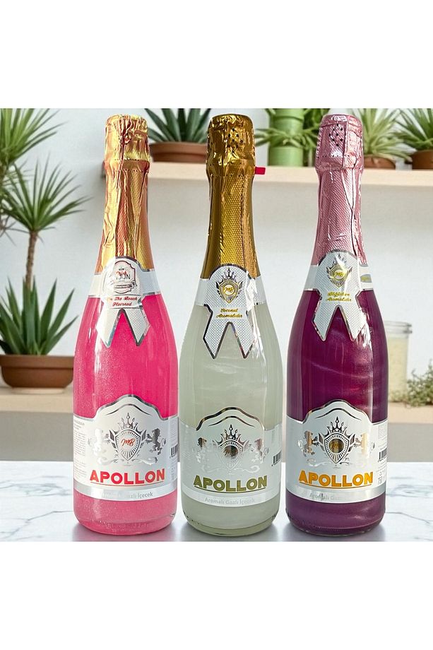 Apollon Simli Alkolsüz Şampanya Kokonat Sx On The Beach Ve Böğürtlen Aromalı Içecek - 1