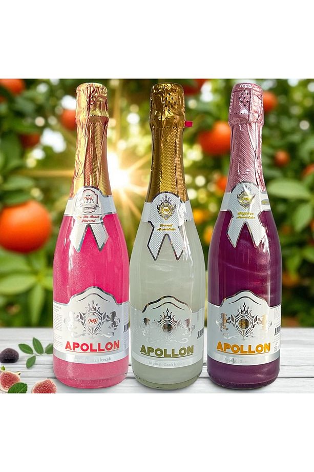 Apollon Simli Alkolsüz Şampanya Kokonat Sx On The Beach Ve Böğürtlen Aromalı Içecek - 4