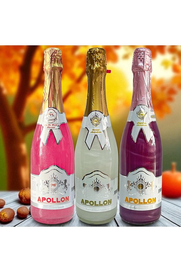 Apollon Simli Alkolsüz Şampanya Kokonat Sx On The Beach Ve Böğürtlen Aromalı Içecek - 3