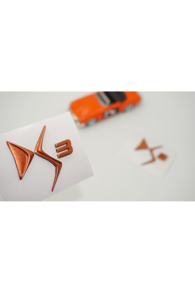 مجموعة نصوص شعار DS3 Mudguard البرونزية المتوافقة مع سيتروين