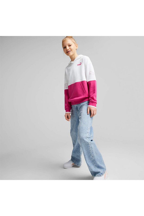 Power Colour Block Genç Kapüşonlu SWEATSHIRT - 3