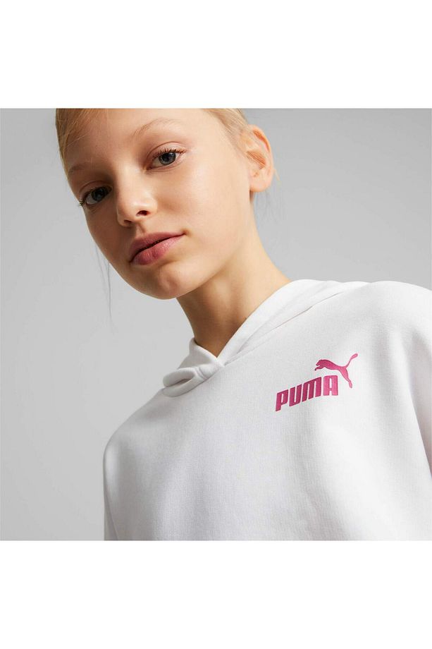 Power Colour Block Genç Kapüşonlu SWEATSHIRT - 1